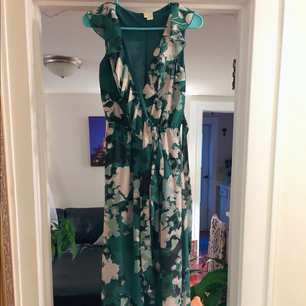 Maxi green dress in size 0!